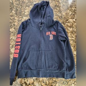 Women's Red Sox Hooded Zip down Sweatshirt